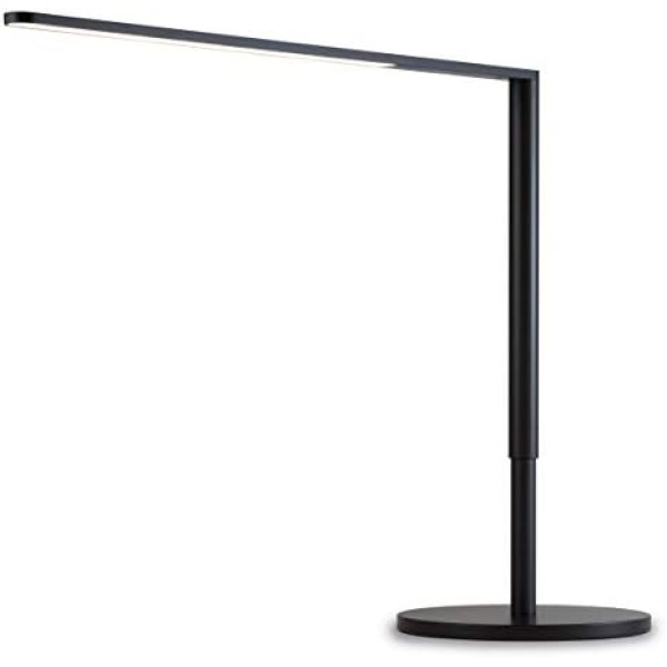 Koncept Lady 7 LED Desk Lamp with USB Charging Port in Metallic Black,