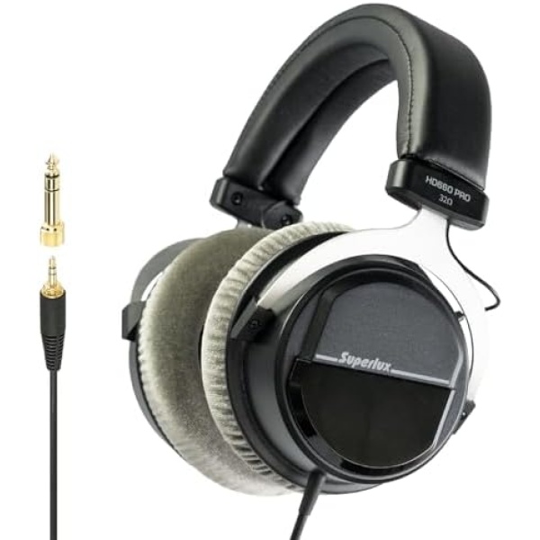 Superlux HD 660PRO, 32 ohms, Studio Recording Headphones Wired, Professional