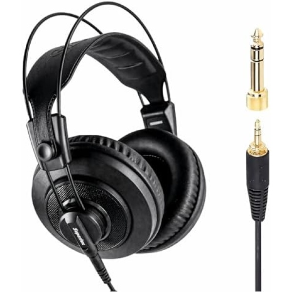 Superlux HD668B MKII Semi-Open Studio Headphones, 50mm Drivers, 56Ω, Wired | For